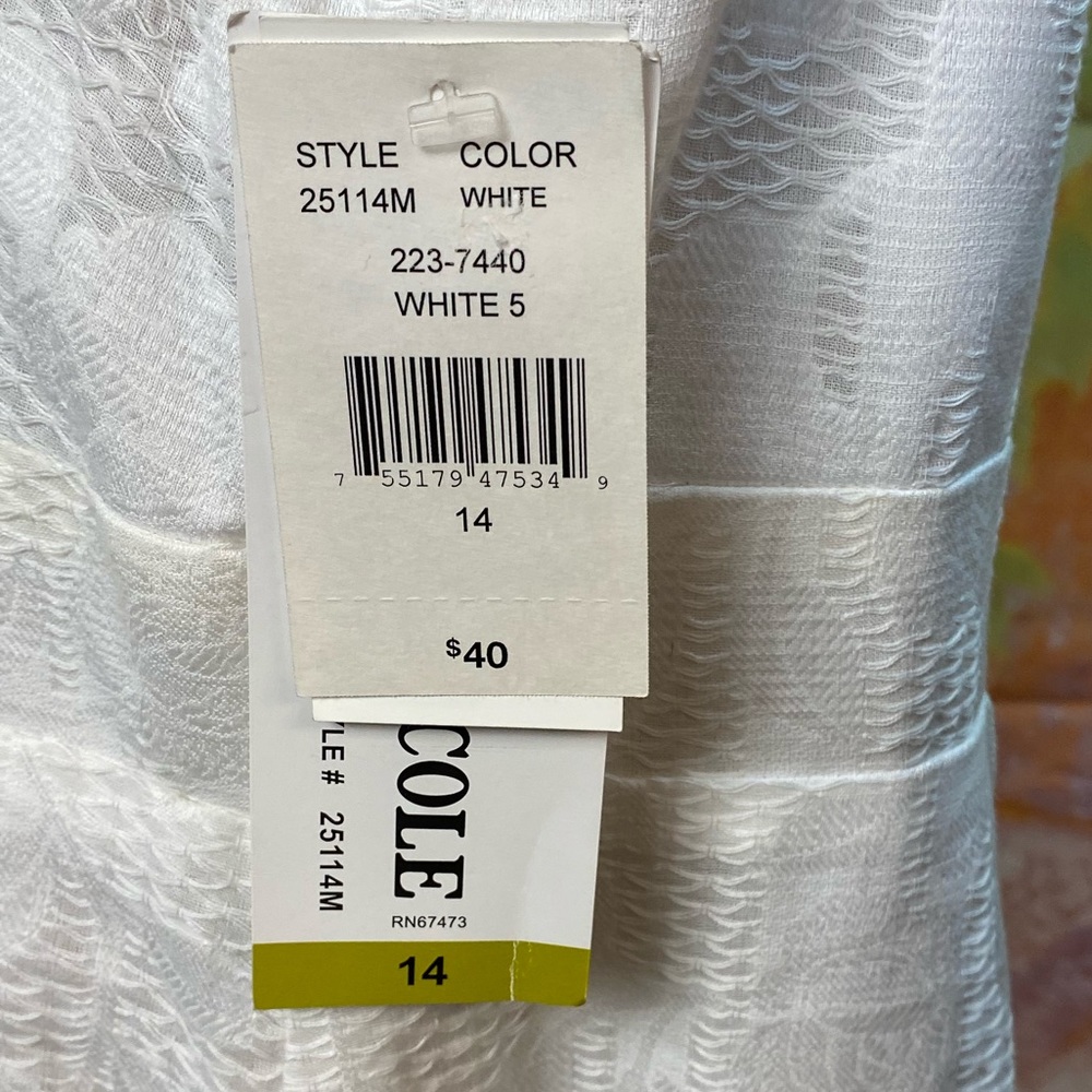 Danny & Nicole Textured Cotton Dress - Picture 10 of 12